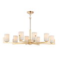 Maxim Dart 8-Light 28" Wide Satin Brass Chandelier 21288SWSBR